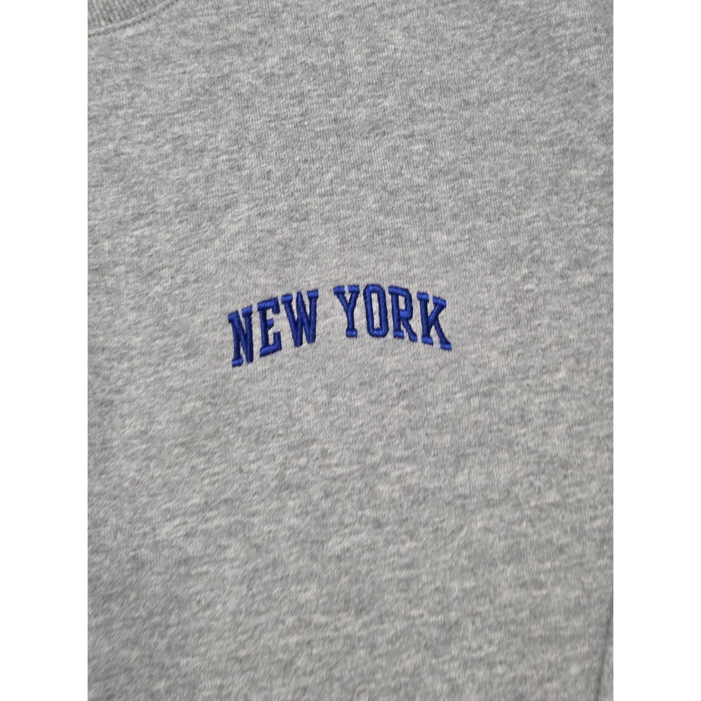 Champion New York Crewneck Sweatshirt Mens Large Gray Fleece Embroidered - Picture 2 of 6